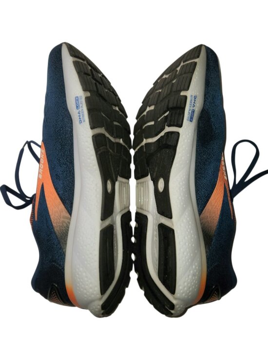 Brooks Ghost 16 Athletic Running Shoes Men\'s Size 12 D Medium Blue Orange White main image 4